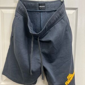 The Hundreds Men's Dark Gray Shorts with Yellow Logo